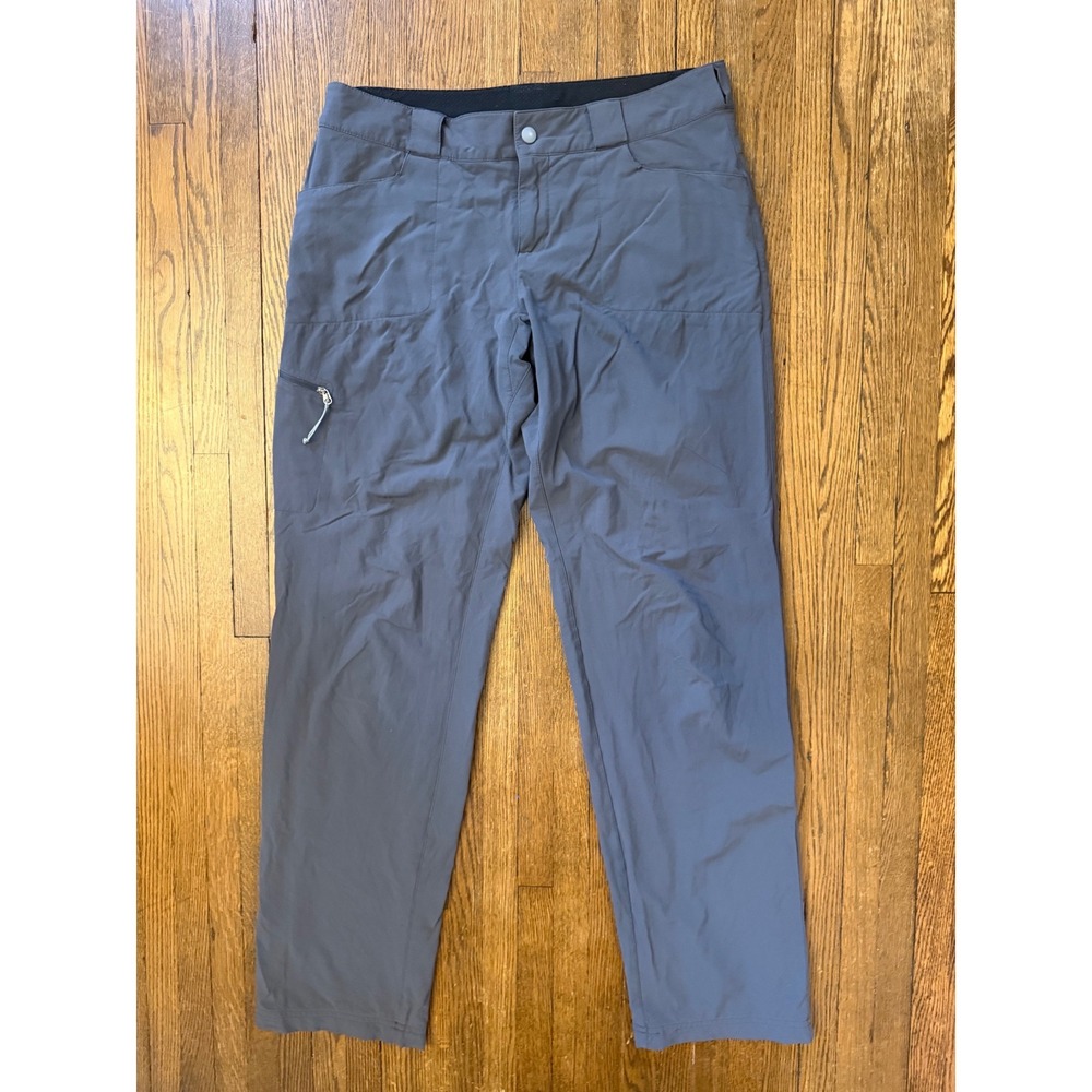 Eastern Mountain Sports Lined Women Hiking Pant Gray Size 4 Tall Stretch Outdoor